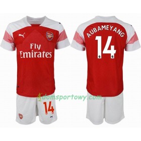 Koszulka Arsenal AUBAMEYANG 14 Dziecięcy Domowe Koszulki Piłkarskie 2018-2019 Krótki Rękaw